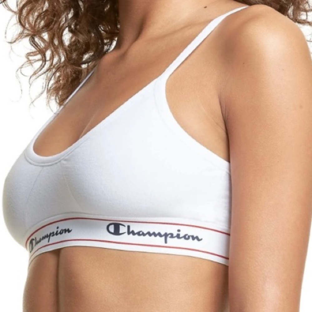 Double Dry Bralette by Champion Authentic Athleticwear-White-Navy-Red